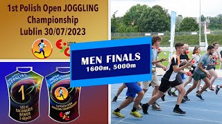 300723 Men 1600m amp 5000m SHORT VERSION JOGGLING Championship Of Poland [upl. by Ainomar]