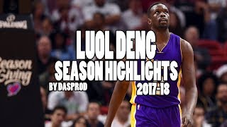 Luol Deng Highlights 20172018 Season [upl. by Eciuqram]