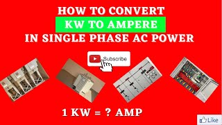 ampere to kva calculation  how to convert ampere to kva  ampere se watt kaise nikale [upl. by Ahsier]