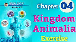 Kingdom Animalia class 11 biology chapter 4 exercise solutions [upl. by Nnairb]