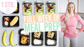 MEAL PREP für 1 Woche  Wochenplan zum Abnehmen  Vorkochen für 5 Tage [upl. by Nylear728]