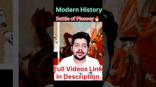 Battle of Plassey 1757 😳 Unknown Facts modernhistory uppscroaroclasses uppsc2024 [upl. by Ferwerda]