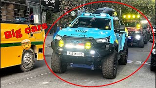 Toyota hilux 4x4 Isuzu vCross  fully Modified￼  Big Cars😱 Rolling on Bangalore Roads [upl. by Eolc]