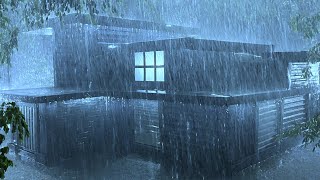 Hypnotize Sleep with Intense Thunder amp Pounding Rain on Loose tin Roof of Farmhouse at Dark Night [upl. by Biggs]