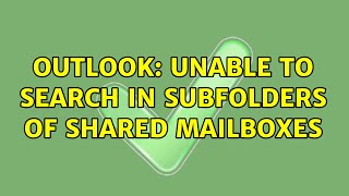 How to fix Outlook not syncronizing all folders for the IMAP email accounts [upl. by Augustin]