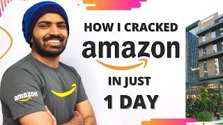 How I prepared for Amazon in just 1 Day 😱 My Amazon Interview Experience  Amazon Interview Question [upl. by Netsrek]