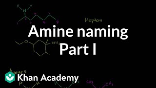 Amine naming introduction  Amines  Organic chemistry  Khan Academy [upl. by Zoilla164]