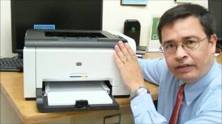 Product Intro to Hewlett Packard LaserJet Pro CP1025nw Color Printer [upl. by Htebazila]