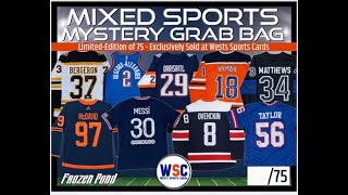 Break4208  1 FROZEN PONDWSC MIXED SPORTS JERSEY MYSTERY BOX 3175 [upl. by Yr315]