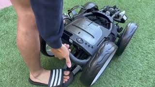 CaddyTek 4 Wheel Golf Push Cart Demo and Review [upl. by Udenihc]