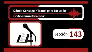 Dònde ❓Conseguir TEXTOS PARA 🎤LOCUCIÓN [upl. by Franklin]