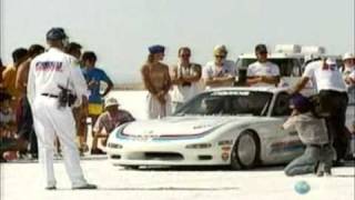 Mazda RX7 Crash at 225 MPH [upl. by Ynohtnaluap]