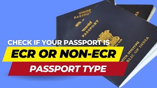 How to check if your passport is ECR amp NonECR category and change if needed passport ecr ecnr [upl. by Unam]