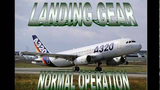 A320 CBT Landing Gear Normal Operation [upl. by Nwahsid]