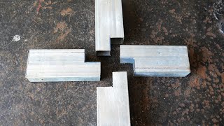 How to Connect Four Metal Bars Symmetrically and Looks Beautiful [upl. by Nugesulo8]