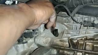 VW Polo 9N BKY Removing Crank Position Sensor [upl. by Nilcaj]