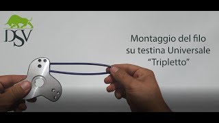 Montaggio filo su testina quotTriplettoquot DSV [upl. by Cleary]