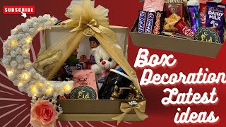 Diy Eid Gift IdeasGift BoxGift HamperSo Easy Box Decor [upl. by Werdna965]