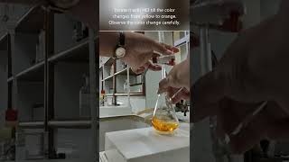 Easy method to find Alkalinity of Water  Chemistry lab shorts [upl. by Rybma]