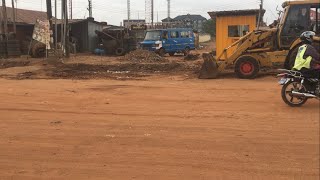 Road construction in Ghana 🇬🇭 East Legon hills Gate [upl. by Ycram]