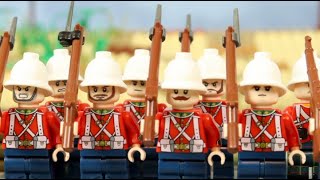 Lego Battle of Rorkes Drift  Zulu war history stop motion [upl. by Otrepur]