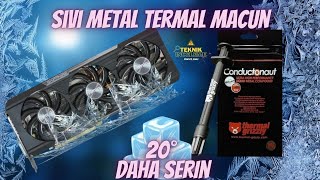 Sıvı metal termal macun denedik 20° daha serin  Thermal grizzly [upl. by Vic585]