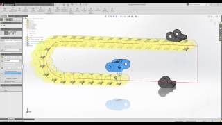 SOLIDWORKS 2015  Chain Component Pattern [upl. by Uchish]