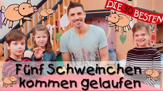 🌺 Fünf Schweinchen kommen gelaufen  Singen Tanzen und Bewegen  Kinderlieder [upl. by Peterson]