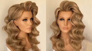 Hollywood waves Hairstyle tutorial [upl. by Marcelle490]