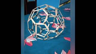 how to make fullerene Model c60❣️ Diytropia24 [upl. by Yajeet496]