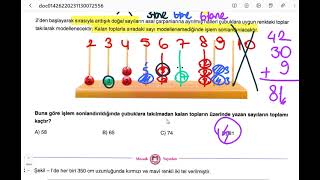 20232024 MOZAİK2 TÜRKİYE GENELİ 8SINIFLAR MATEMATİK DENEME ÇÖZÜMLERİ SORU 12 [upl. by Arde580]