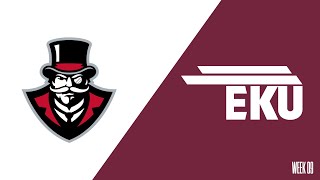 EKU Football  2023 Week 9 Press Conf Walt Wells P McKinney P Collins R Jackson P Nations [upl. by Llecram]