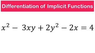 Differentiation of Implicit Functions  SHS 2 ELECTIVE MATH [upl. by Ailb]