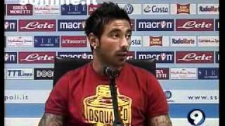 Aspettando Napoli Elfsborg conferenza stampa di Pocho Lavezzi [upl. by Lenno]