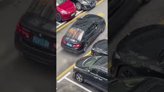 The best return with small parking lot driver car parking sportscar parallel easyparking [upl. by Tteraj950]