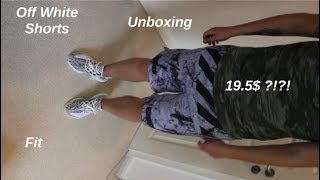 Unboxing Off White shorts  Deutsch  Die Produkttester  Fit  on body [upl. by Bergren]