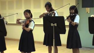 Raffles Girls Primary School String Ensemble Rehearsal quotSymphony No39quot [upl. by Adnawahs]