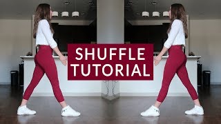 Shuffle Tutorial Basics Running Man T Step and Variations [upl. by Poland]