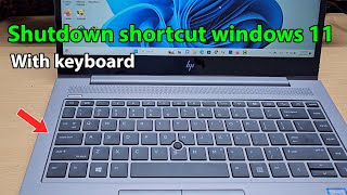 How to shut down laptop with keyboard windows 11 [upl. by Abell747]