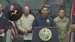 Florida Governor Ron DeSantis gives update on Hurricane Idalia [upl. by Brynne]