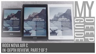 Boox Nova Air C InDepth Review Of The 78quot EInk Color Tablet Part 2 Of 2 [upl. by Llejk]