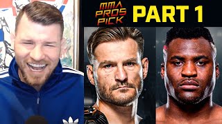 MMA Pros Pick ✅ Stipe Miocic vs Francis Ngannou 2  Part 1 I UFC 260 [upl. by Ais]