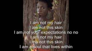 India Arie I am not my hair With Lyrics [upl. by Seaden50]