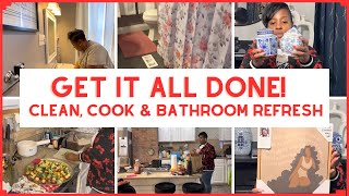 GET IT ALL DONE  CLEAN amp COOK WITH ME  HOME DECOR HAUL  BATHROOM REFRESH  SHYVONNE MELANIE TV [upl. by Eirollam327]