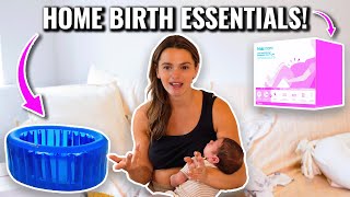 Everything I Bought For My Home Birth amp Postpartum Essentials [upl. by Nahtanoy]