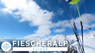 El Clásico  XC flight Fiesch  Oberwald  Riederalp  Fiesch Switzerland Mid of March 2023 [upl. by Drobman]