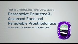 Restorative Dentistry 3  Advanced Fixed and Removable Prosthodontics [upl. by Sparhawk]