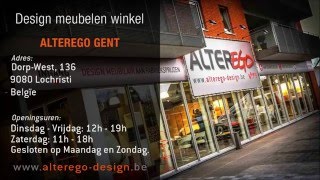 Design meubel winkel te Lochristi Gent  Alterego Design [upl. by Harsho929]