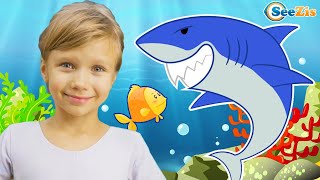 Baby Shark Song Nursery Rhymes for Kids with Baby Songs [upl. by Mahala18]