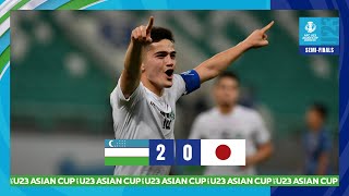 AFCU23  Semifinals  Uzbekistan 2  0 Japan [upl. by Selhorst543]